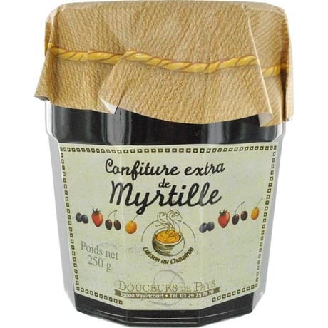 Clair de Lorraine confiture de myrtille de Lorraine 250g