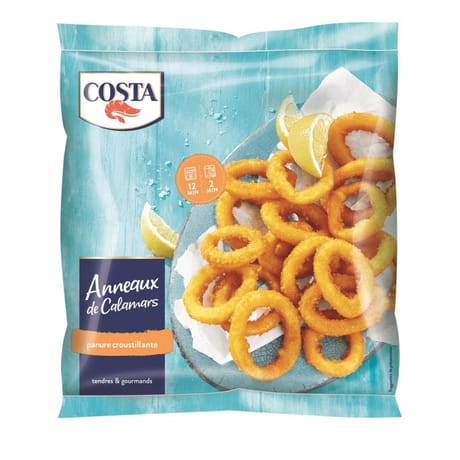 Costa anneaux de calamars panés 400g