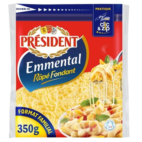 Président emmental râpé 350 g