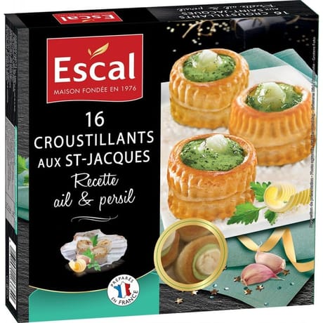 Escal 16 feuilletés aux noix de Saint-Jacques 170g