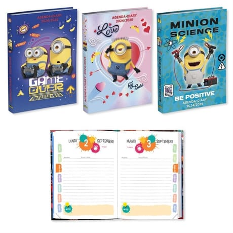Minions agenda scolaire 120X170