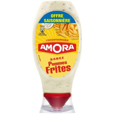 Amora sauce pommes frites flacon souple offre saisonnière 448g