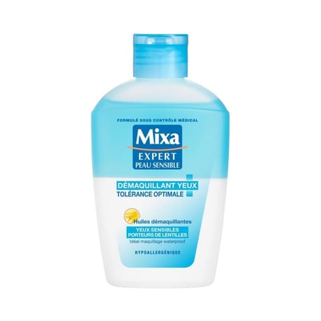 Mixa démaquillant bi-phase yeux peaux très sensibles et réactives 125ml