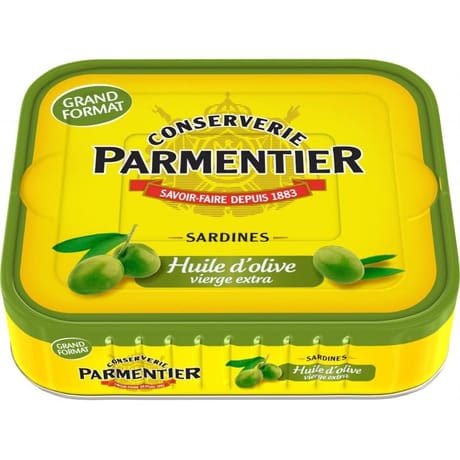 Parmentier sardines huile d'olive hyacinthe 1/3 232g