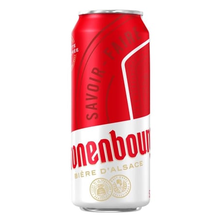 Kronenbourg bière blonde d'Alsace canette 50cl 4.2%vol