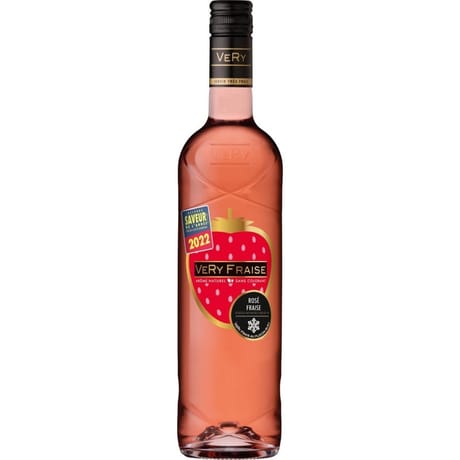 Very fraise rosé fraise 75cl 10%vol