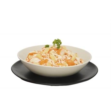 Duo d'ananas et de carottes au surimi