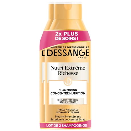 Dessange shampooing nutri-extême richesse 2x250ml