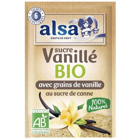 Alsa sucre vanille équitable 45g bio