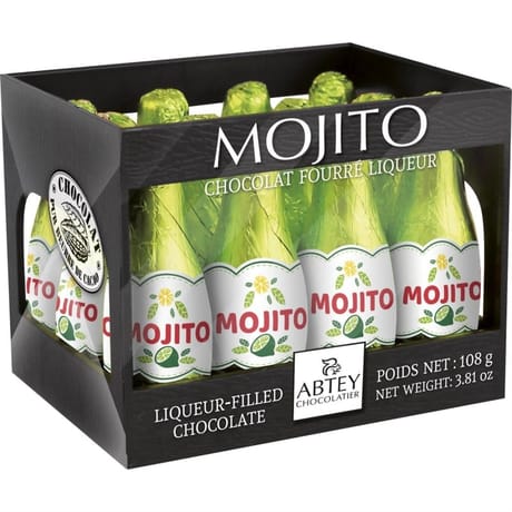 Abtey casier chocolats mojito 12 bouteilles liqueurs 108g