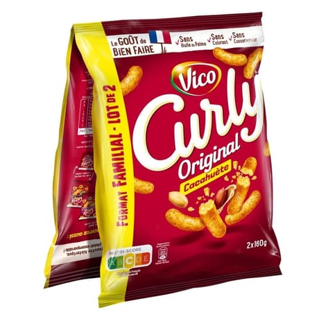 Curly cacahuète 2x160g