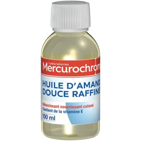 Mercurochrome huile d'amande douce raffinée 100 ml