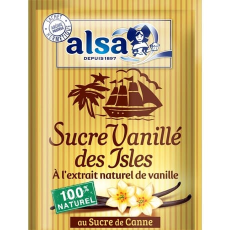 Alsa sucre vanillé des isles 7 sachets  53g