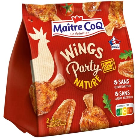 Maître Coq wings party nature 400g