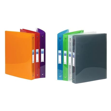 Viquel maxi classeur a4 propyglass 10/10ème dos 35cm 4 anneaux