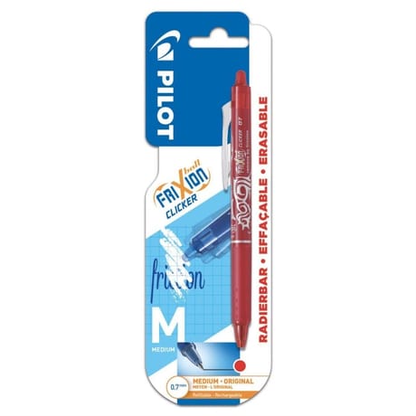 Pilot roller frixion ball clicker rouge 0.7 mm