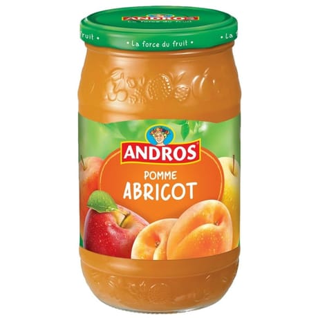 Andros dessert pomme abricot 750g