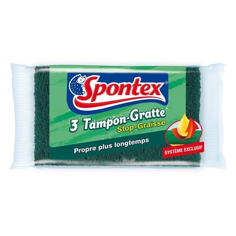 Spontex 3 tampon -ratte stop-graisse