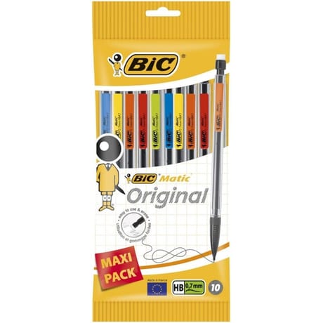 Bic porte mine matic classic 0.7mm maxipack de 10