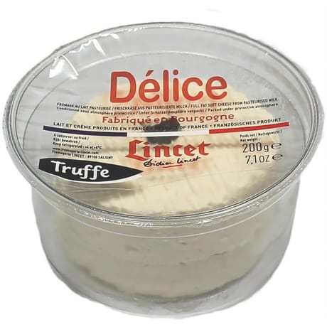 Delice truffe 200g lait pasteurisé de vache