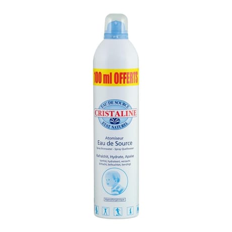 Cristaline atomiseur d'eau de source 400ml+100ml offert