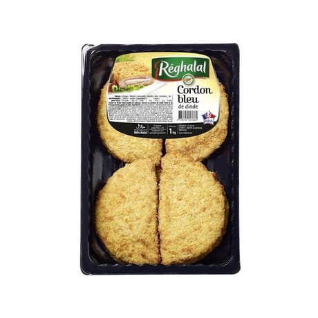 Reghalal cordon bleu de dinde halal x8 1kg