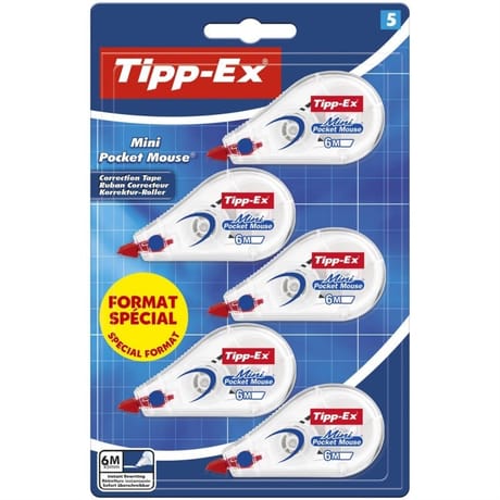 Tipp ex ruban correcteur mini pocket mouse standard x 5 offre speciale