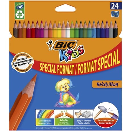 Bic crayons de couleur écolution Evolution x24 offre spéciale