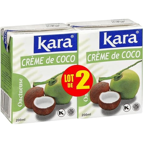 Kara crème de coco 2x200ml