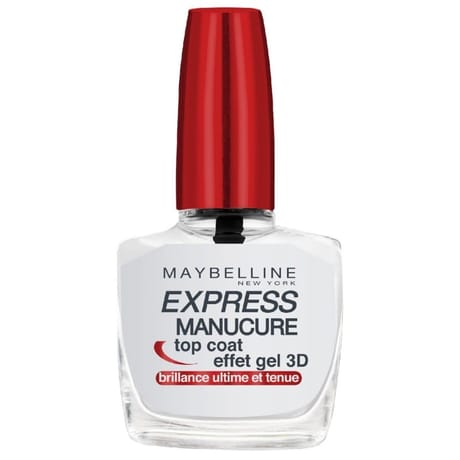 Gemey maybelline top coat effet gel 3d express manucure