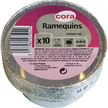 Cora ramequin x10 aluminium