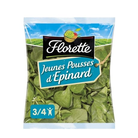 Florette salade jeunes pousses d'épinard sachet 100g