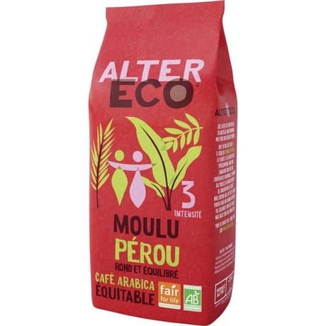 Alter Eco café bio Pérou 100% arabica 260g