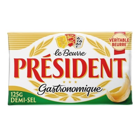 Président beurre plaquette demi-sel 125g