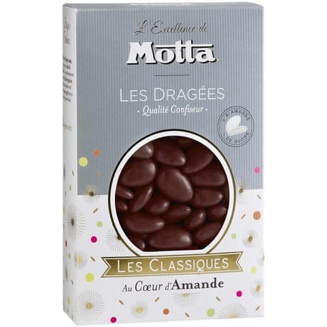 Motta les dragées les classiques couleur chocolat 500g