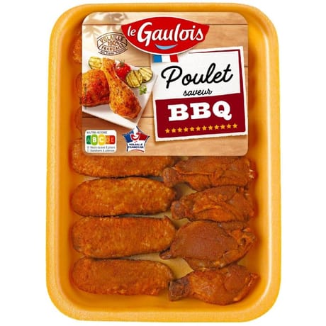 Le Gaulois ailes de poulet découpées barbecue 470g