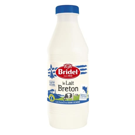 Bridel lait pasteurisé demi-écrémé 1l