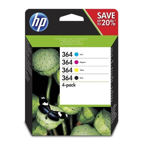 Hp 364 cartouche d'encre pack noir et couleurs