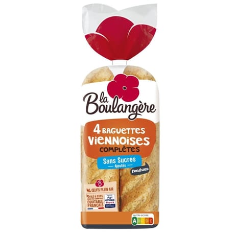 La Boulangère baguettes viennoises complètes 340g