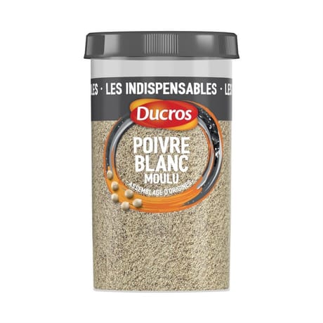 Ducros poivre blanc moulu classique n°8 90g