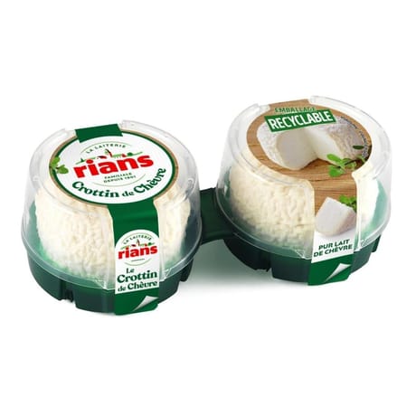 Rians le crottin de chèvre 23%mg 2 x 60g