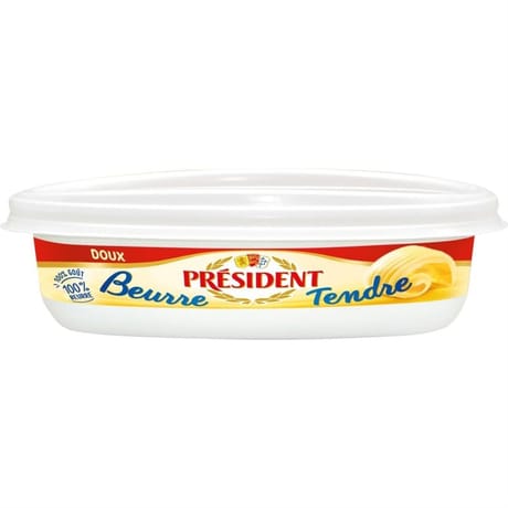 Président beurre tendre doux 82%mg 125g
