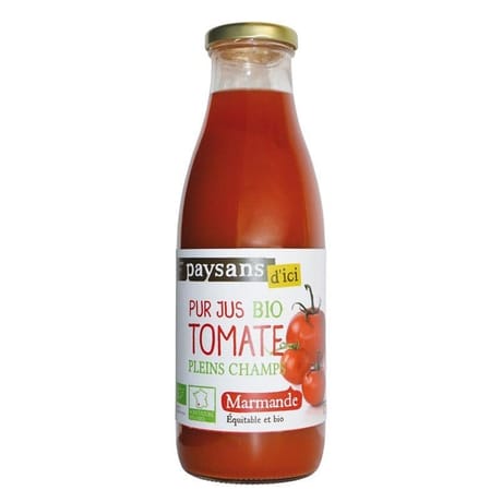 Ethiquable pur jus de tomate de marmande bio 75cl
