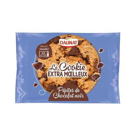Daunat Cookie Gourmand Nature Pépites de Chocolat 70g