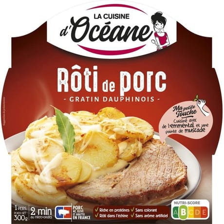 La cuisine d'océane rôti de porc gratin dauphinois 300g