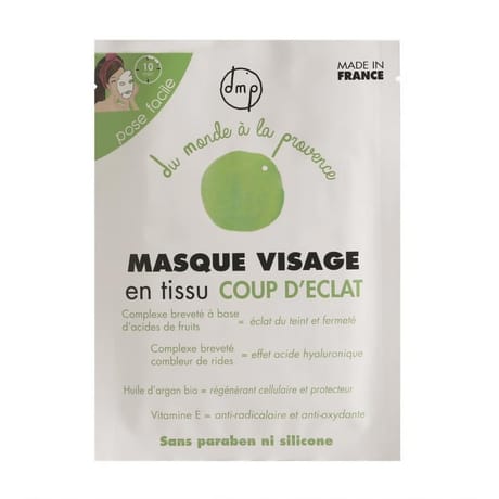 Dmp masque tissu visage coup d'éclat