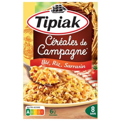Tipiak céréales de campagne blé riz sarrasin 330g