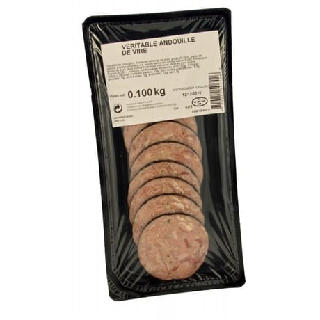 Veritable andouille de vire (tranche) 100g