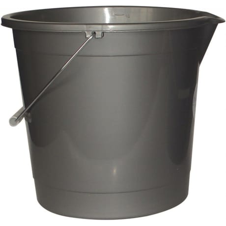 Seau 10l gris ppx