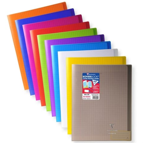 Clairefontaine - cahier piqure kover book 240*320 48p seyes couv polypro